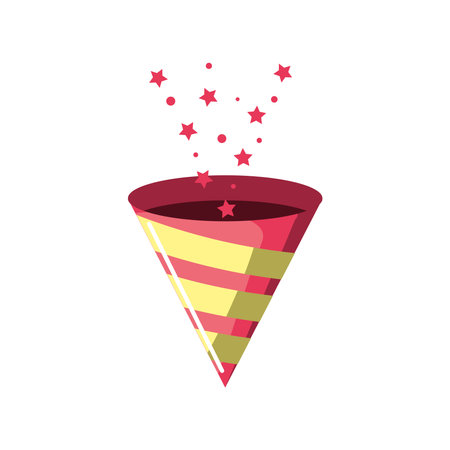 party confetti celebration stars designのイラスト素材