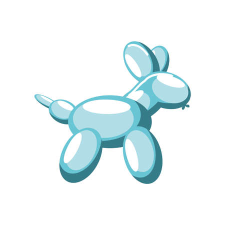 balloon shaped animal funny isolatedのイラスト素材