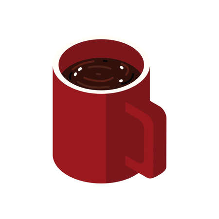 coffee cup fresh beverage isolatedのイラスト素材