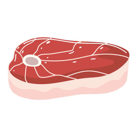steak beef food icon isolatedのイラスト素材