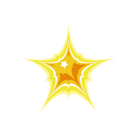 space star explosion icon isolatedのイラスト素材