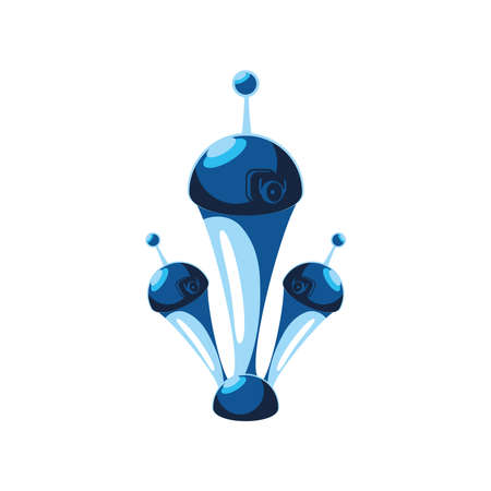 space videogame ships icon isolatedのイラスト素材