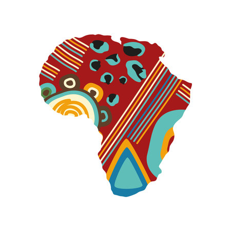 african art map abstract designのイラスト素材