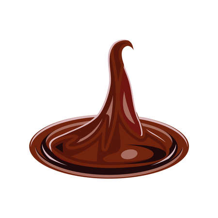 chocolate sweet cream isolated designのイラスト素材