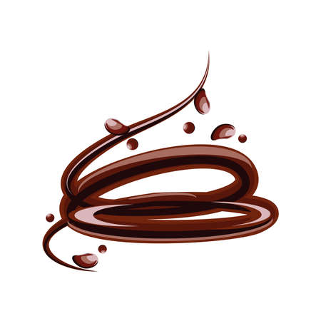 chocolate sweet tasty isolated designのイラスト素材