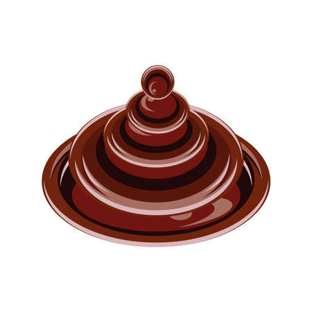 melted chocolate icon isolated designのイラスト素材