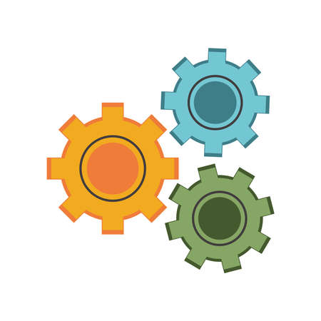 gears solution work businessのイラスト素材