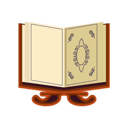 quran literature religious isolated designのイラスト素材