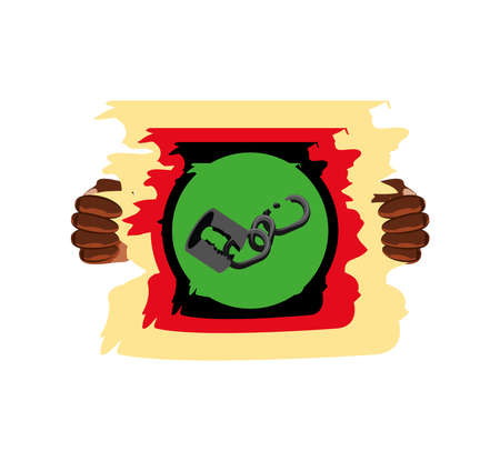 juneteenth celebrate freedom isolated styleのイラスト素材