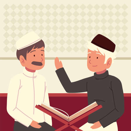 arabs does traditional religious ritualのイラスト素材