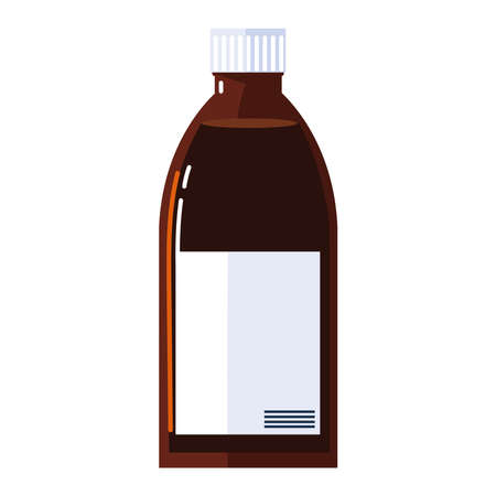 medicine bottle pharmacy icon isolatedのイラスト素材