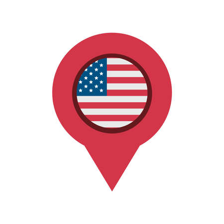 pointer location americaのイラスト素材