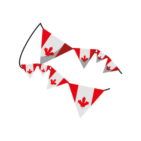 canadian pennants decorationのイラスト素材