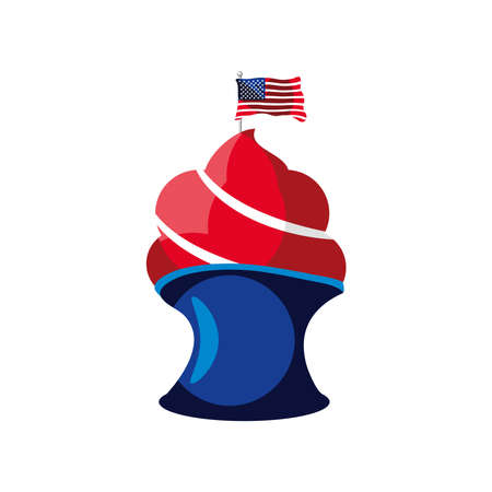 american flag celebrationのイラスト素材
