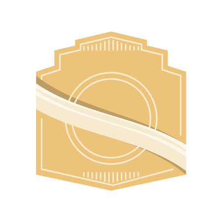 wrapping label vintageのイラスト素材