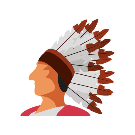 american native headのイラスト素材