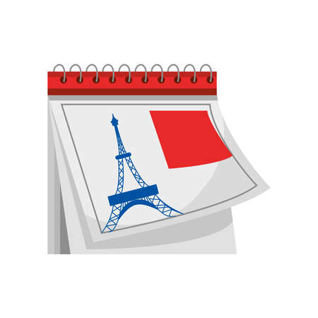 calendar french celebrationのイラスト素材