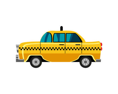vintage taxi transportのイラスト素材