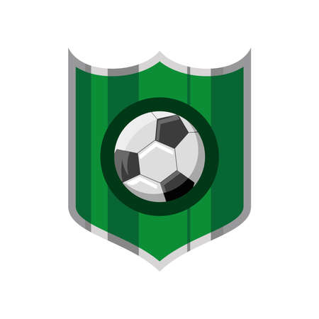 shield soccer ballのイラスト素材
