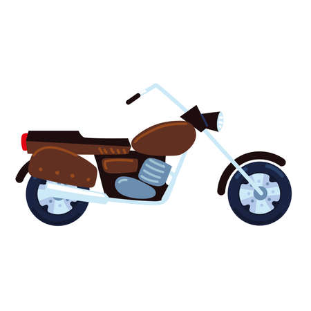 classic vintage motorcycleのイラスト素材