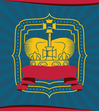 royalty gold crownのイラスト素材