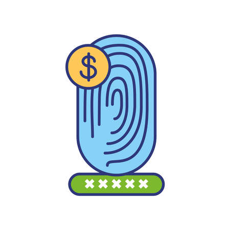 online payment virtual passwordのイラスト素材