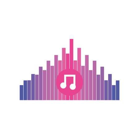 sound music equalizerのイラスト素材