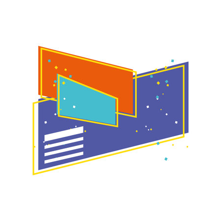 vintage banner templateのイラスト素材