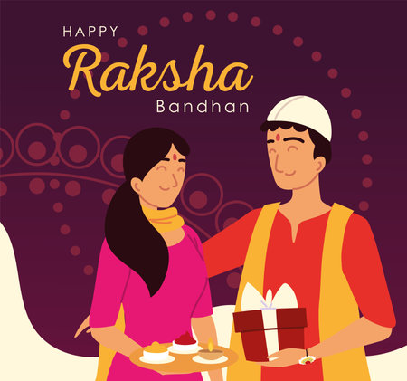 raksha bandhan festiveのイラスト素材