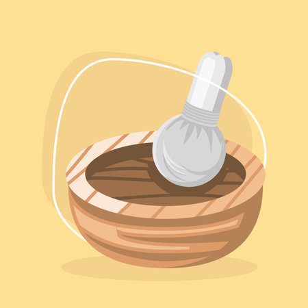 hot compress therapyのイラスト素材