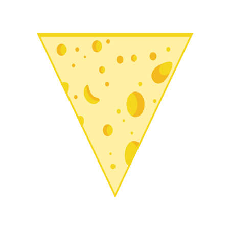 cheese slice triangleのイラスト素材