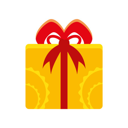 wrapped gift boxのイラスト素材