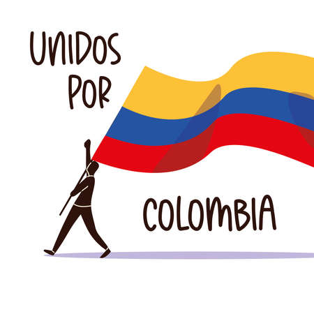 colombia street protestsのイラスト素材