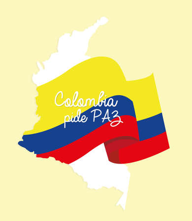 Colombia peace movementのイラスト素材