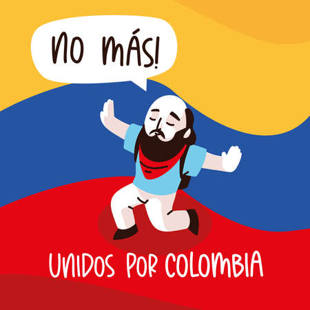 colombia no more violenceのイラスト素材