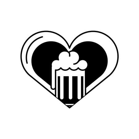beer in loveのイラスト素材