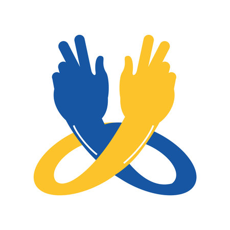 two hands unity