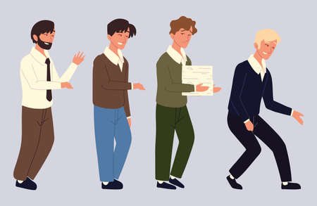 office men employeesのイラスト素材