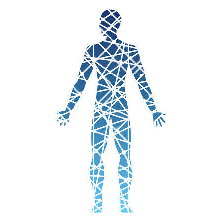 molecular body humanのイラスト素材