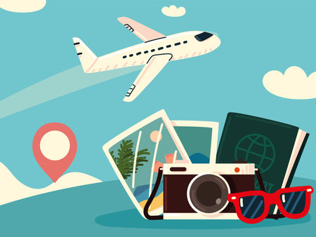 bon voyage in airplane