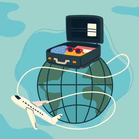 world tourism travelのイラスト素材