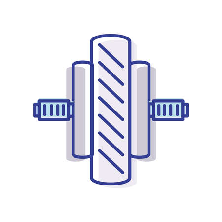 sports roller for abdominalのイラスト素材