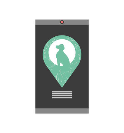 veterinary mobile appのイラスト素材