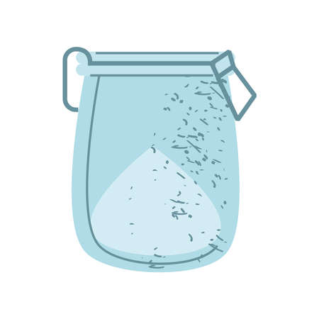glass jar utensilのイラスト素材