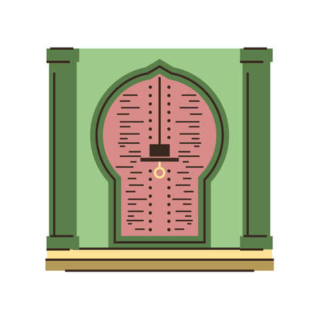 arabian front doorのイラスト素材