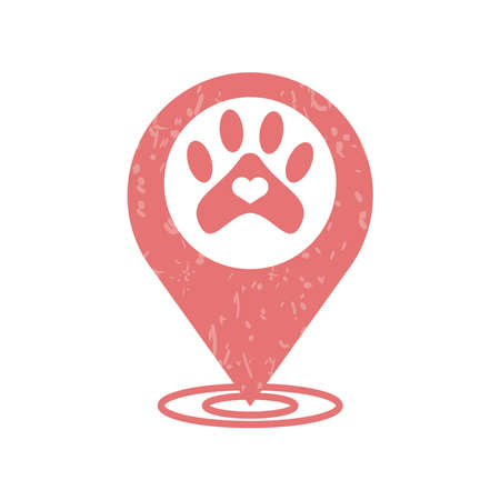 pet shop locationのイラスト素材