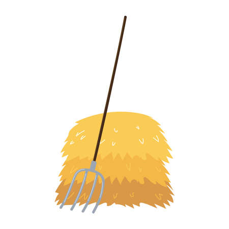 pitchfork and hayのイラスト素材