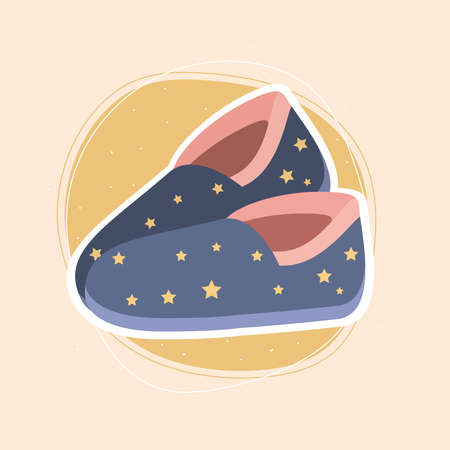 slippers fluffy accessoryのイラスト素材