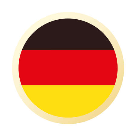 round germany flagのイラスト素材