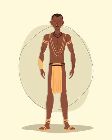 african aboriginal manのイラスト素材